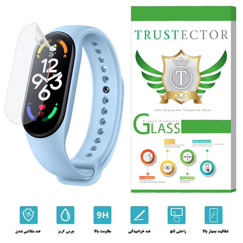 محافظ صفحه نمایش تراستکتور نانو مدل TPWTA-Glass مناسب برای مچ بند هوشمند شیائومی Mi Band 7