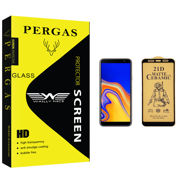 محافظ صفحه نمایش سرامیکی وایلی نایس مدل Pergas Glass مناسب برای گوشی موبایل سامسونگ Galaxy J4 Plus