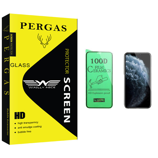 محافظ صفحه نمایش سرامیکی وایلی نایس مدل Pergas Glass مناسب برای گوشی موبایل اپل iPhone 11 Pro