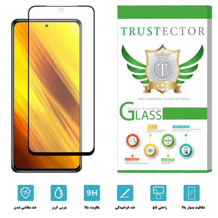 محافظ صفحه نمایش سرامیکی تراستکتور مدل CAT-Glass مناسب برای گوشی موبایل شیائومی Poco X3