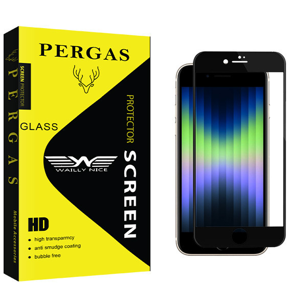 محافظ صفحه نمایش شیشه ای وایلی نایس مدل Pergas Glass NEW مناسب برای گوشی موبایل اپل iPhone Se 2022