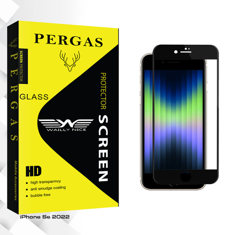 محافظ صفحه نمایش شیشه ای وایلی نایس مدل Pergas Glass NEW مناسب برای گوشی موبایل اپل iPhone Se 2022