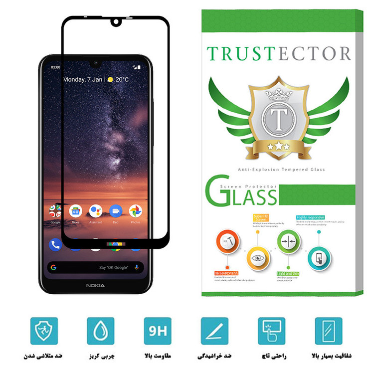 محافظ صفحه نمایش تراستکتور مدل FUL-T مناسب برای گوشی موبایل نوکیا 3.2