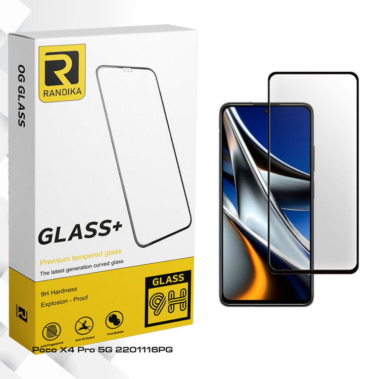 محافظ صفحه نمایش شیشه ای راندیکا مدل Randika Glass مناسب برای گوشی موبایل شیائومی Poco X4 Pro 5G 2201116PG