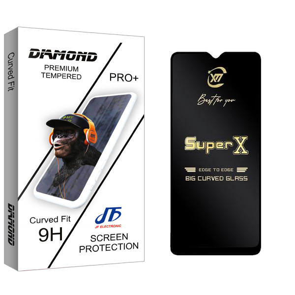 محافظ صفحه نمایش جی اف مدل Diamond SuperX مناسب برای گوشی موبایل شیائومی Redmi Note 8 Pro
