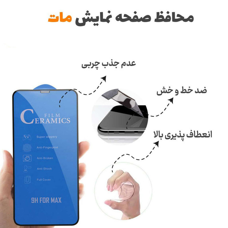 محافظ صفحه نمایش سرامیکی مات گلس استار مدل BLUECRMS مناسب برای گوشی موبایل سامسونگ Galaxy S10 Lite