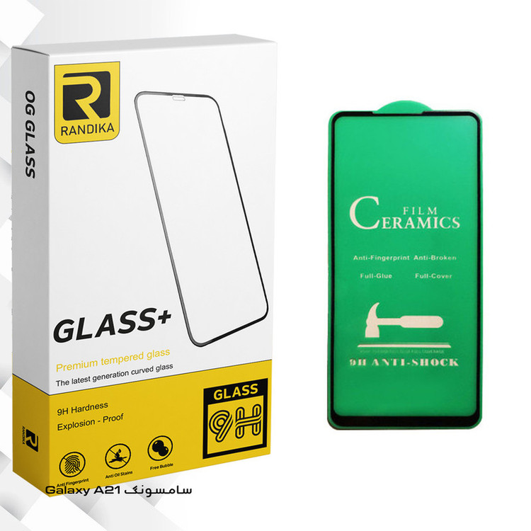 محافظ صفحه نمایش سرامیکی راندیکا مدل GLD مناسب برای گوشی موبایل سامسونگ Galaxy A21