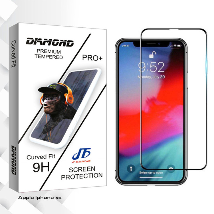 محافظ صفحه نمایش مات جی اف مدل Diamond glass مناسب برای گوشی موبایل اپل Iphone xs