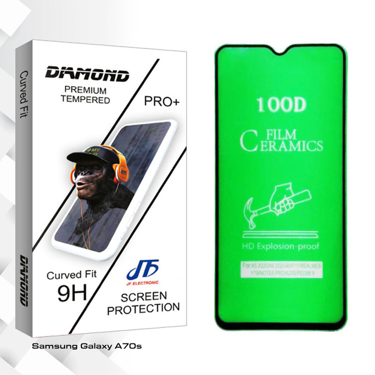 محافظ صفحه نمایش سرامیکی جی اف مدل Diamond glass مناسب برای گوشی موبایل سامسونگ Galaxy A70s