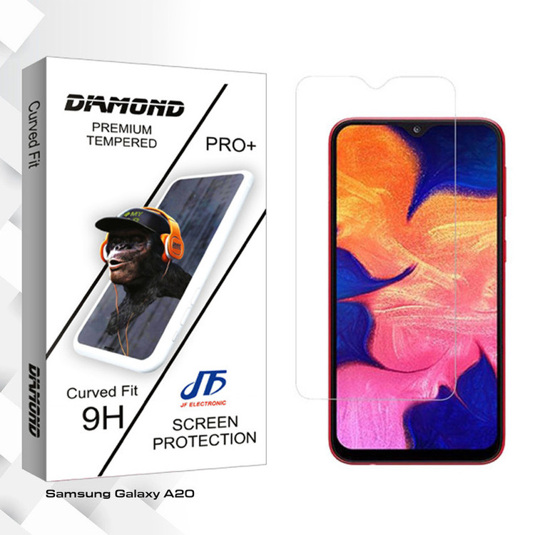 محافظ صفحه نمایش جی اف مدل Diamond glass مناسب برای گوشی موبایل سامسونگ Galaxy A20