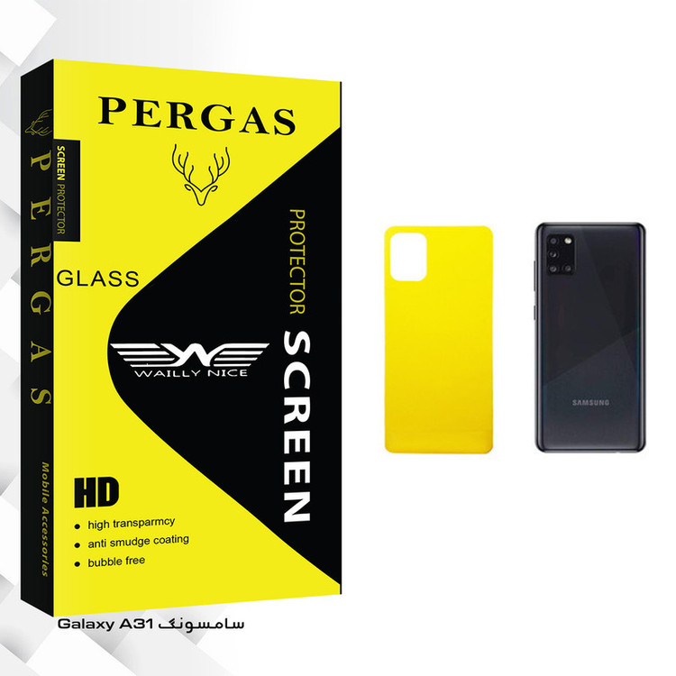 محافظ پشت گوشی وایلی نایس مدل Pergas Glass مناسب برای گوشی موبایل سامسونگ Galaxy A31