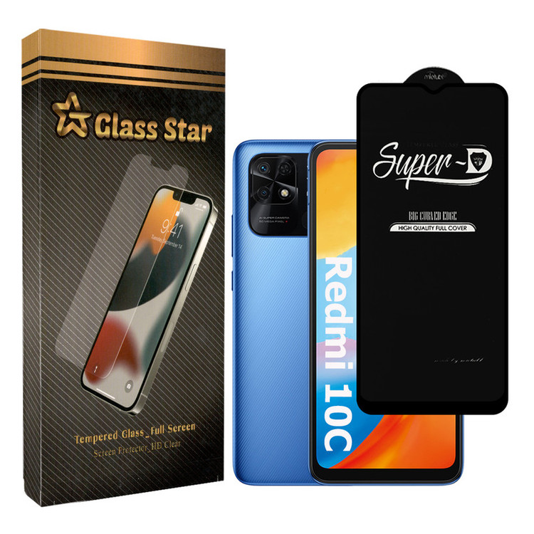 محافظ صفحه نمایش گلس استار مدل STAR-SUPER-D مناسب برای گوشی موبایل شیائومی Redmi 10C