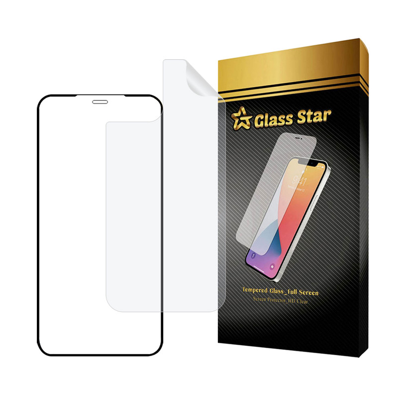 محافظ صفحه نمایش گلس استار مدل FUNABKGS مناسب برای گوشی موبایل اپل iPhone 12 Pro به همراه محافظ پشت گوشی