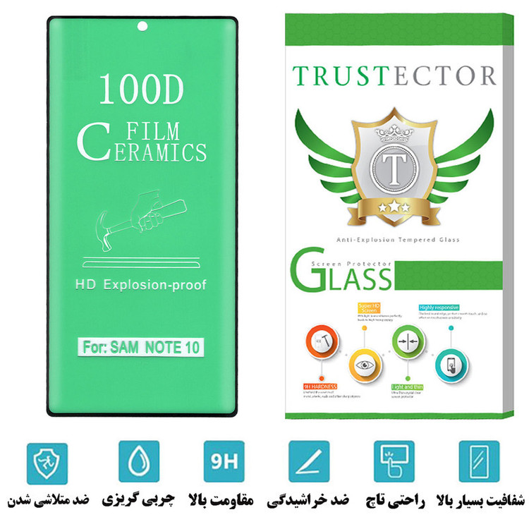 محافظ صفحه نمایش سرامیکی تراستکتور مدل ECRTA مناسب برای گوشی موبایل سامسونگ Galaxy Note10 5G