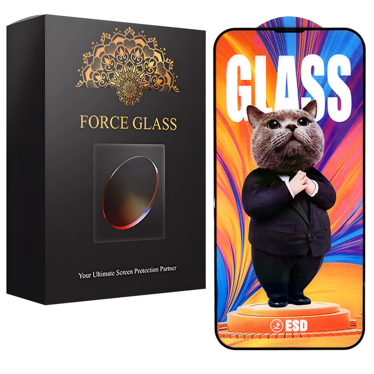 محافظ صفحه نمایش فورس گلس مدل SUPERCAT مناسب برای گوشی موبایل اپل iPhone 13 / 14