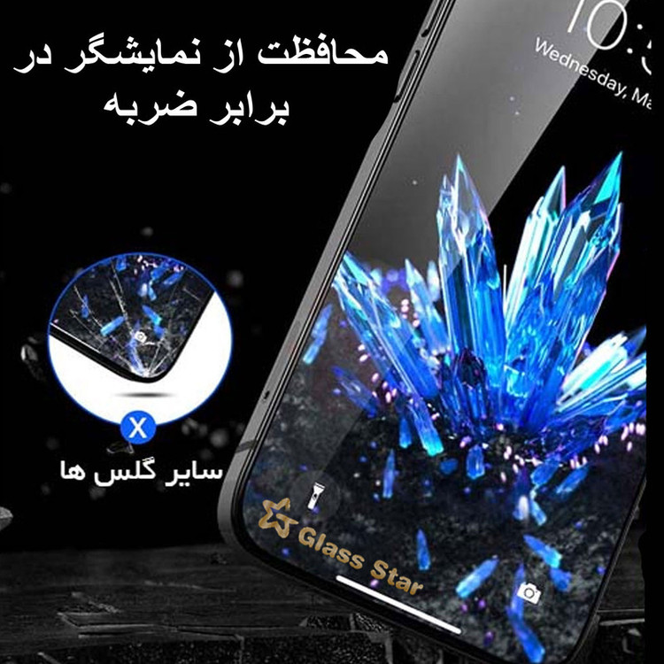 محافظ صفحه نمایش سرامیکی حریم شخصی گلس استار مدل PRIVACYCRS مناسب برای گوشی موبایل شیائومی Redmi Note 11 SE India