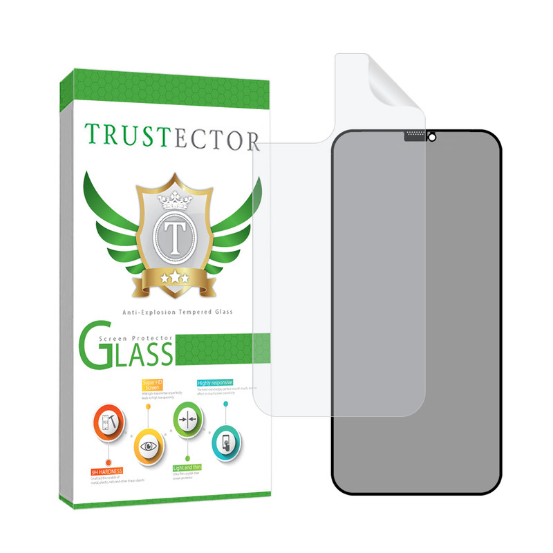 محافظ صفحه نمایش تراستکتور مدل FULLPRIVNANOT مناسب برای گوشی موبایل اپل   iPhone 12 Pro Max به همراه محافظ پشت گوشی