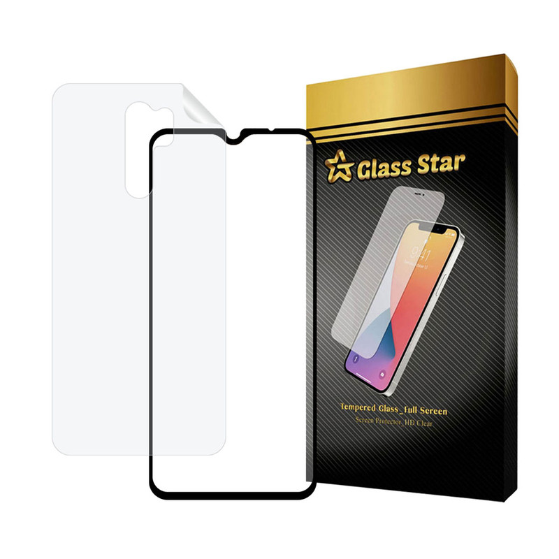 محافظ صفحه نمایش سرامیکی مات گلس استار مدل MCERAMNANOS مناسب برای گوشی موبایل شیائومی Redmi 9 به همراه محافظ پشت گوشی