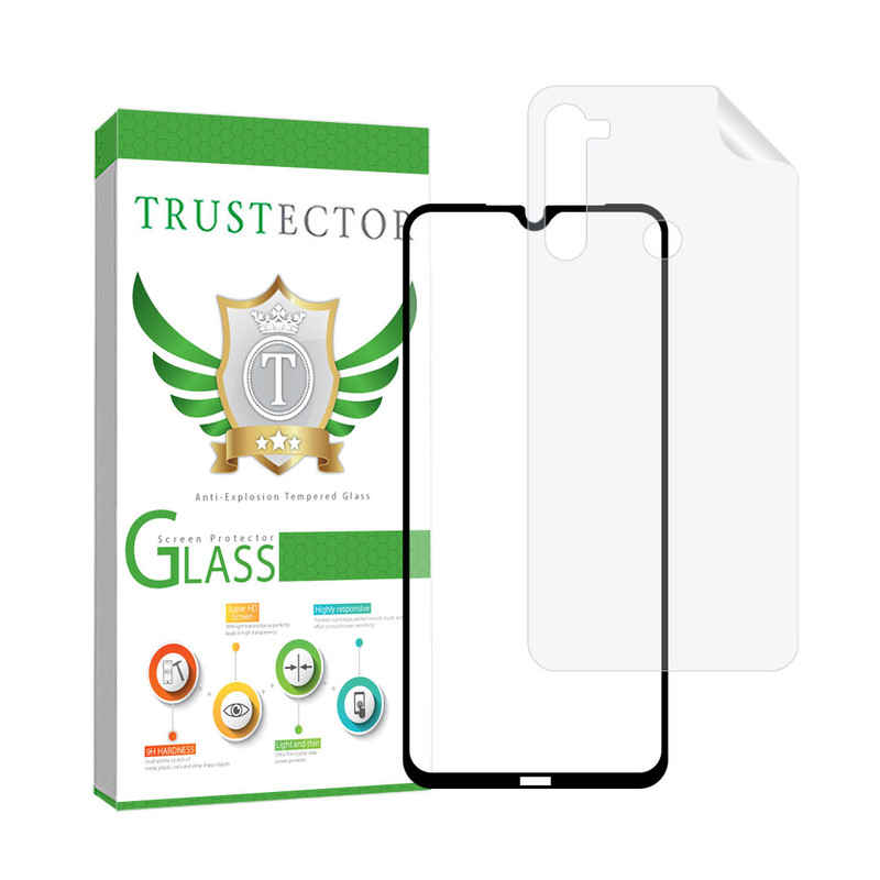 محافظ صفحه نمایش سرامیکی مات تراستکتور مدل MCERAMNANOT مناسب برای گوشی موبایل شیائومی Redmi Note 8 / Redmi Note 8 2021 به همراه محافظ پشت گوشی