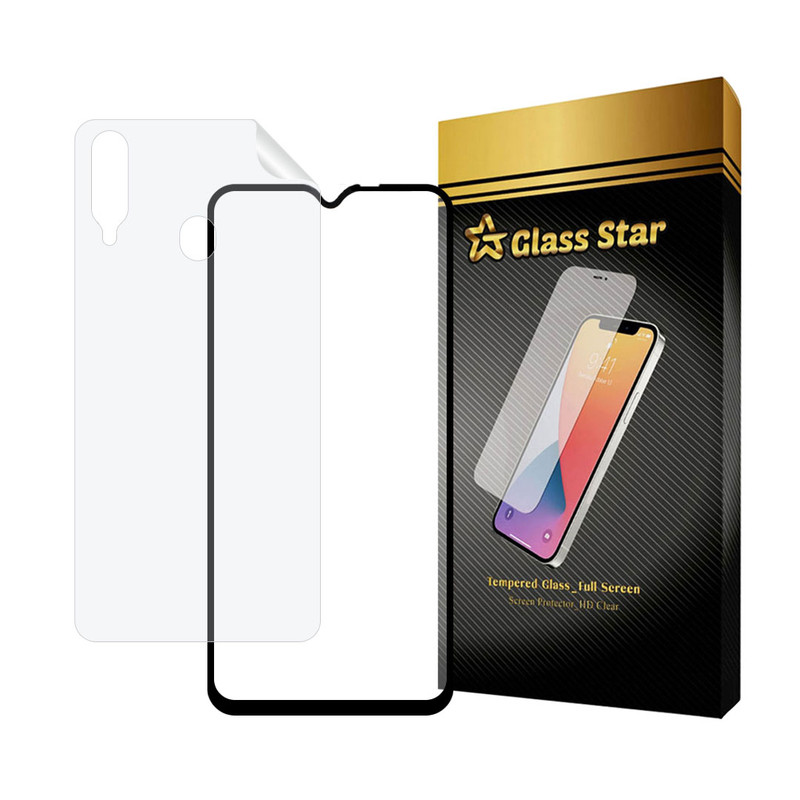 محافظ صفحه نمایش سرامیکی مات گلس استار مدل MCERAMNANOS مناسب برای گوشی موبایل سامسونگ Galaxy A20s به همراه محافظ پشت گوشی