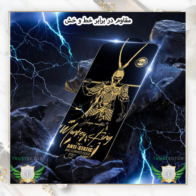 محافظ صفحه نمایش آنتی استاتیک تراستکتور مدل ANTGT20 مناسب برای گوشی موبایل اپل iPhone 14 Pro Max / iPhone 14 Plus / iPhone 13 Pro Max