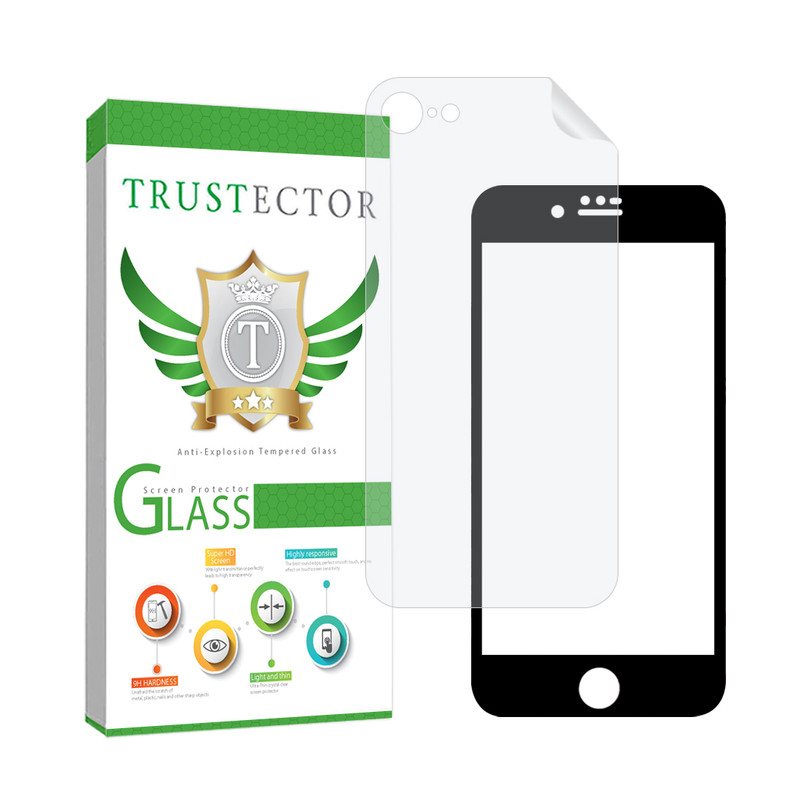 محافظ صفحه نمایش  تراستکتور مدل FUNABKTR مناسب برای گوشی موبایل اپل iPhone 8 / 7 / SE 2020 / SE 2022 به همراه محافظ پشت گوشی