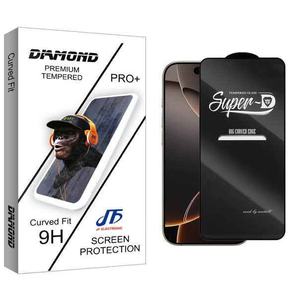 محافظ صفحه نمایش جی اف مدل Diamond2 SuperD مناسب برای گوشی موبایل اپل iPhone 16 Pro