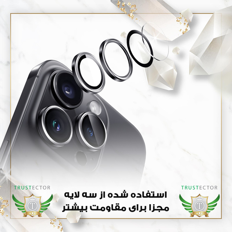محافظ لنز دوربین تراستکتور مدل RINGISLTR مناسب برای گوشی موبایل شیائومی Redmi Note 13 4G