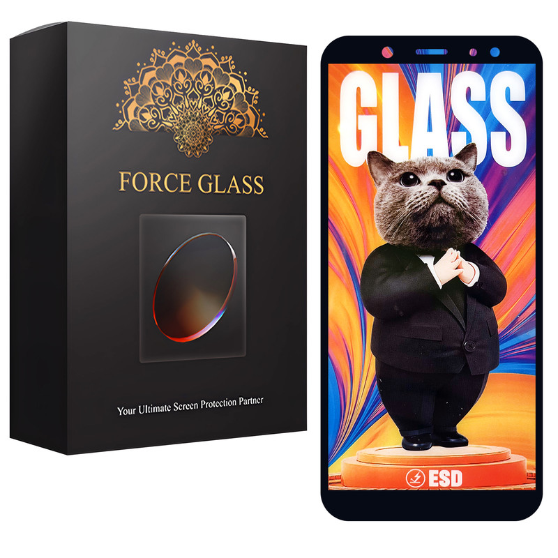 محافظ صفحه نمایش فورس گلس مدل SUPERCAT مناسب برای گوشی موبایل سامسونگ Galaxy A6 Plus