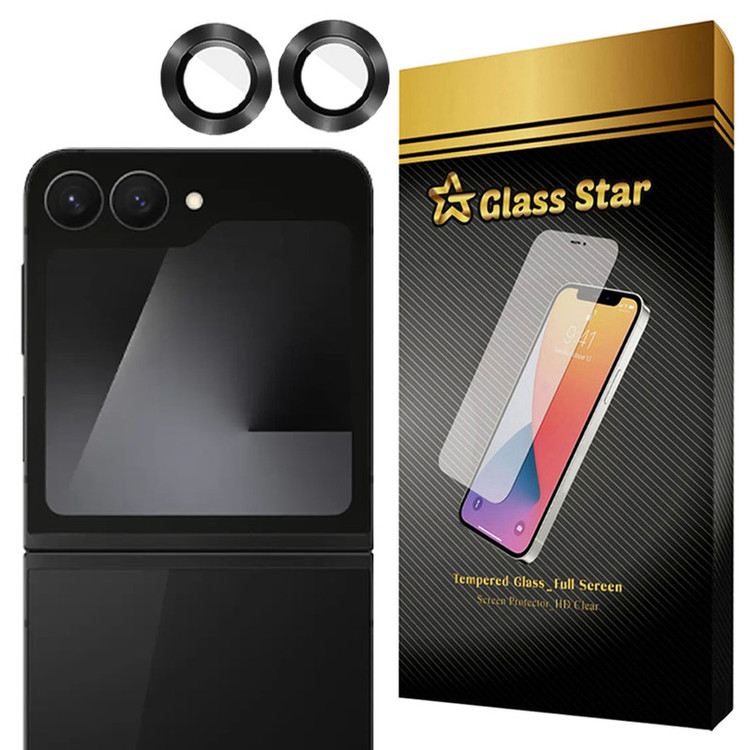 محافظ لنز دوربین فلزی گلس استار مدل GRIN مناسب برای گوشی موبایل سامسونگ Galaxy Z Flip6