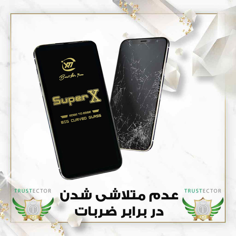 محافظ صفحه نمایش تراستکتور مدل SUPXT30 مناسب برای گوشی موبایل اپل iPhone 15 Pro Max