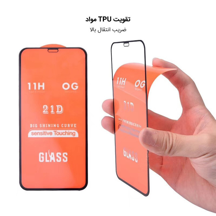 محافظ صفحه نمایش فورس گلس مدل 21DFulGlass مناسب برای گوشی موبایل اپل iPhone 8