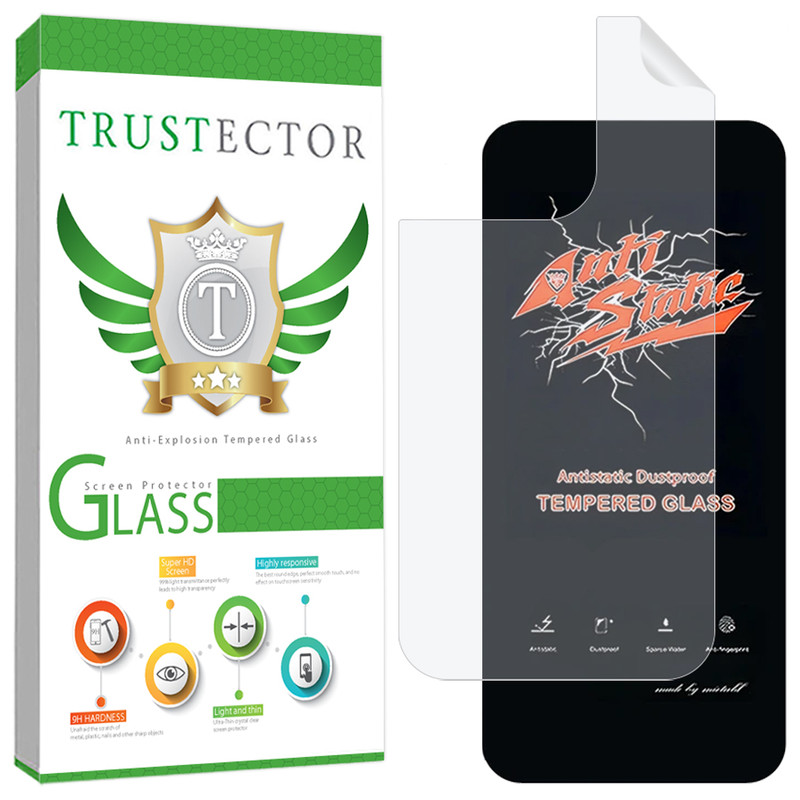 محافظ صفحه نمایش تراستکتور مدل ANNT مناسب برای گوشی موبایل اپل iPhone 15 Pro به همراه محافظ پشت گوشی