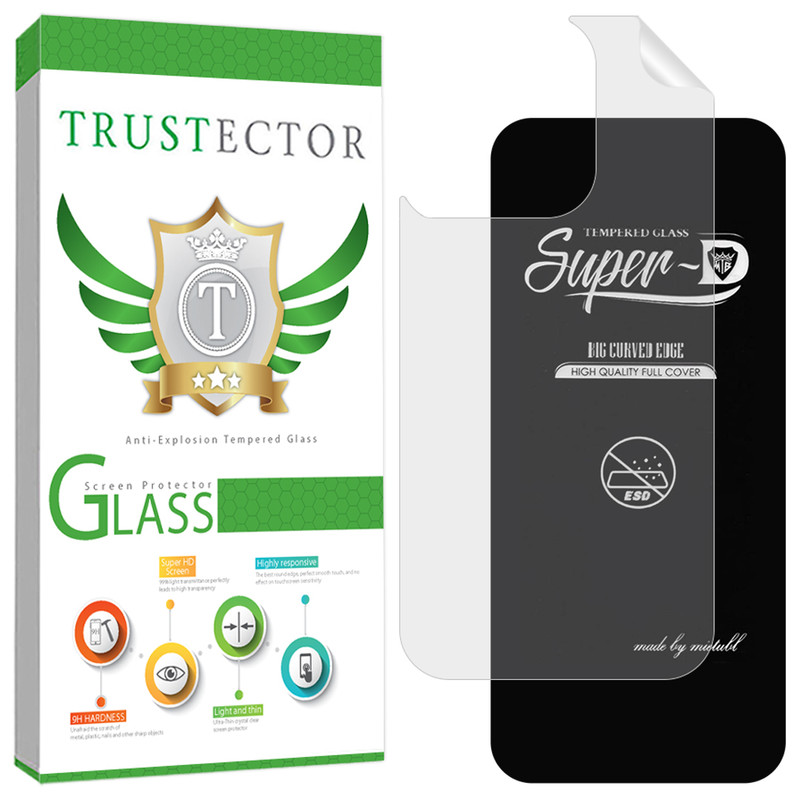 محافظ صفحه نمایش تراستکتور مدل SUNT مناسب برای گوشی موبایل اپل iPhone 15 Pro Max به همراه محافظ پشت گوشی