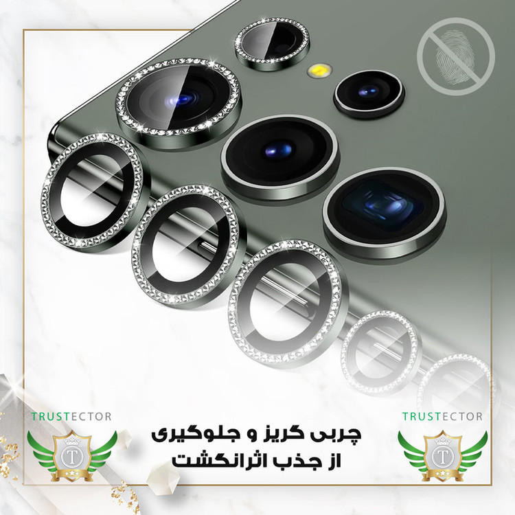 محافظ لنز دوربین شیشهای تراستکتور مدل NRIT20 مناسب برای گوشی موبایل شیائومی Poco F6 Pro 5G / Redmi K70 Pro 5G