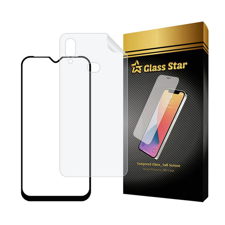 محافظ صفحه نمایش سرامیکی شفاف گلس استار مدل CERAMICNANOST مناسب برای گوشی موبایل سامسونگ Galaxy A10s / M01s به همراه محافظ پشت گوشی هیدروژل