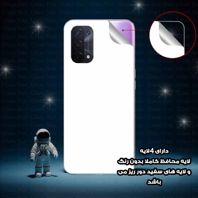 محافظ صفحه نمایش سرامیکی شفاف گلس استار مدل CERAMICNANOST مناسب برای گوشی موبایل سامسونگ Galaxy A34 5G به همراه محافظ پشت گوشی