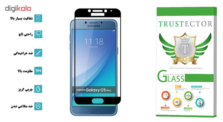 محافظ صفحه نمایش تراستکتور مدل GSS مناسب برای گوشی موبایل سامسونگ Galaxy C5 Pro