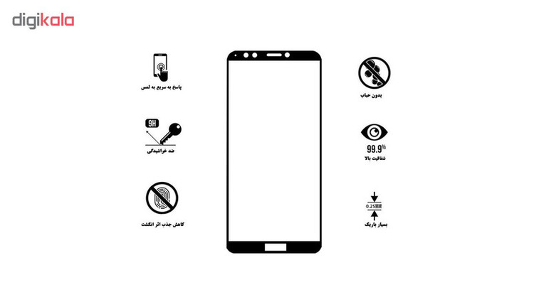 محافظ صفحه نمایش تراستکتور مدل GSS مناسب برای گوشی موبایل هوآوی Y7 Pro 2018