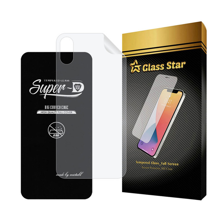 محافظ صفحه نمایش گلس استار مدل SUPNABKGS مناسب برای گوشی موبایل اپل iPhone X / iPhone XS به همراه محافظ پشت گوشی هیدروژل
