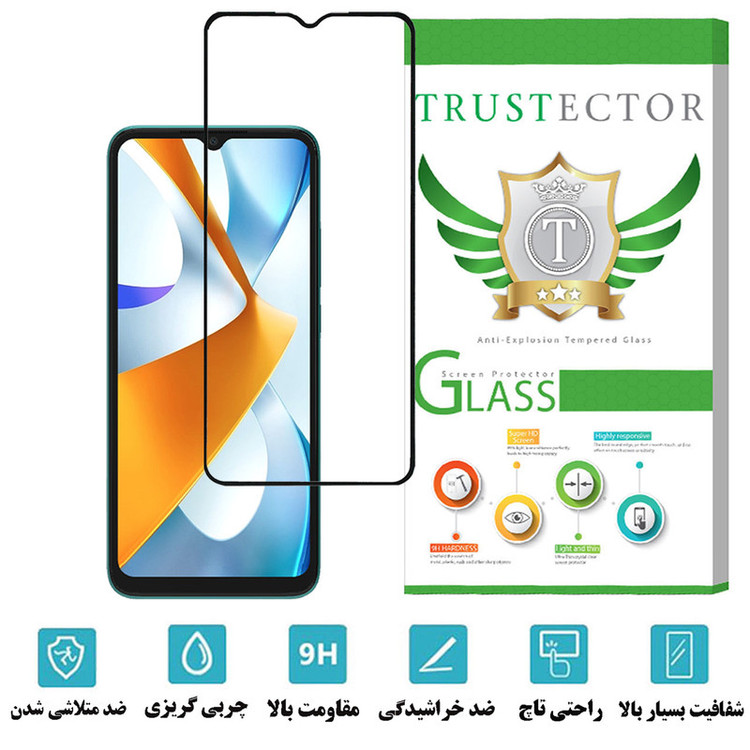محافظ صفحه نمایش سرامیکی تراستکتور مدل CERAMT مناسب برای گوشی موبایل شیائومی Poco C40