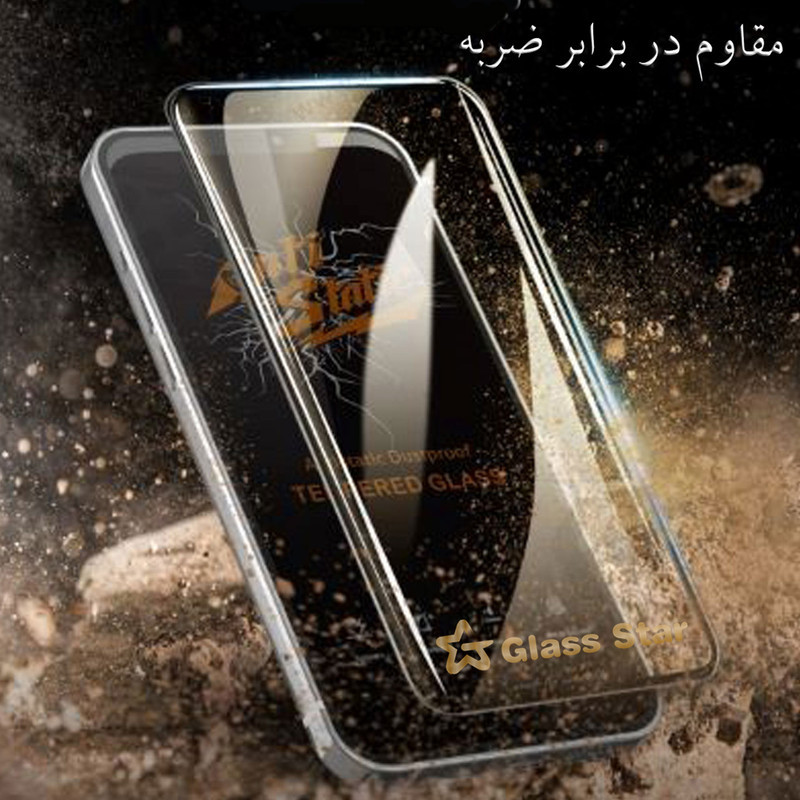 محافظ صفحه نمایش انتی استاتیک گلس استار مدل ANTIDUIPS مناسب برای گوشی موبایل اپل iPhone 15 Pro