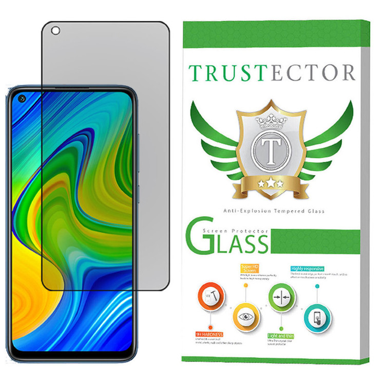 محافظ صفحه نمایش حریم شخصی تراستکتور مدل PFT مناسب برای گوشی موبایل شیائومی Redmi Note 9