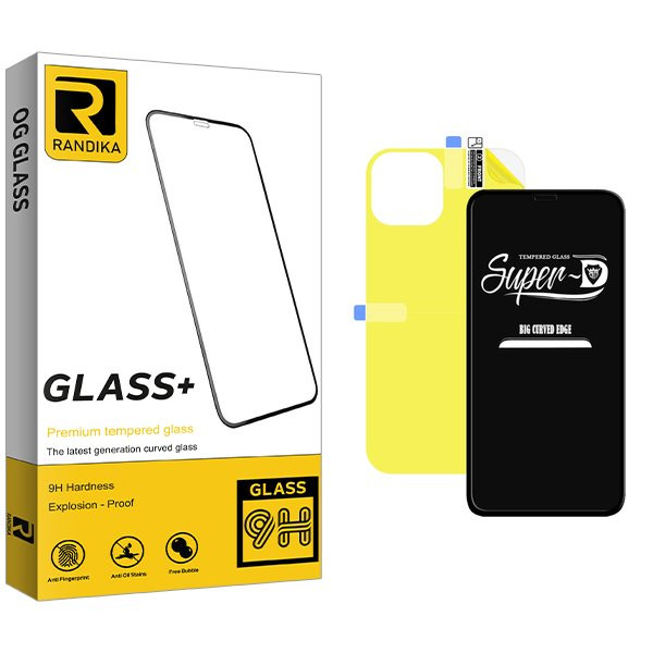 محافظ صفحه نمایش راندیکا مدل RK SuperD مناسب برای گوشی موبایل اپل iPhone 11  به همراه محافظ پشت گوشی