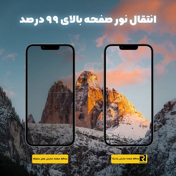 محافظ صفحه نمایش راندیکا مدل RK SuperD مناسب برای گوشی موبایل اپل iPhone 13 Pro به همراه محافظ پشت گوشی