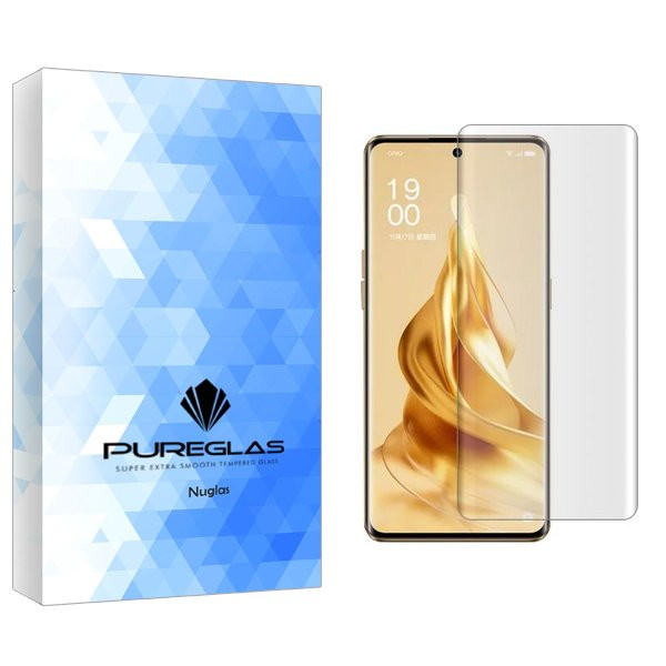 محافظ صفحه نمایش پیور گلس مدل NueGlas UV مناسب برای گوشی موبایل اوپو Reno 9 Pro