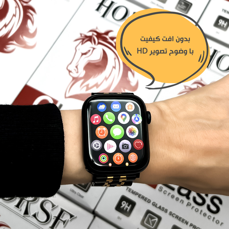 محافظ صفحه نمایش هورس مدل PMMWH مناسب برای ساعت هوشمند شیائومی Mi Band 8