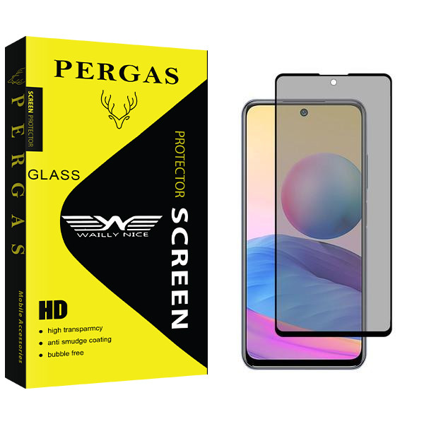 محافظ صفحه نمایش حریم شخصی وایلی نایس مدل Pergas مناسب برای گوشی موبایل شیائومی Redmi Note 10S