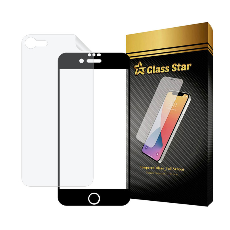 محافظ صفحه نمایش مات گلس استار مدل MCERAMNANOS مناسب برای گوشی موبایل اپل iPhone 7 /8  /SE 2020 /SE 2022 به همراه محافظ پشت گوشی