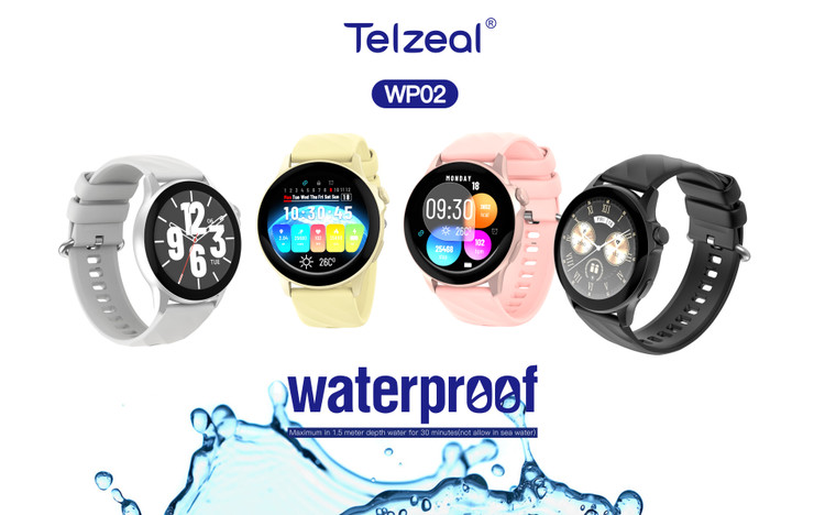 ساعت هوشمند تلزیل مدل AMOLED WP02 دارای قابلیت های کنترل موسیقی (Music Player)، کنترل سطح اکسیژن خون، قابلیت مکالمه از طریق بلوتوث، قابلیت تغییر طرح ساعت یا تم، ضد آب بند سیلیکون اورجینال 12 ماه گارانتی